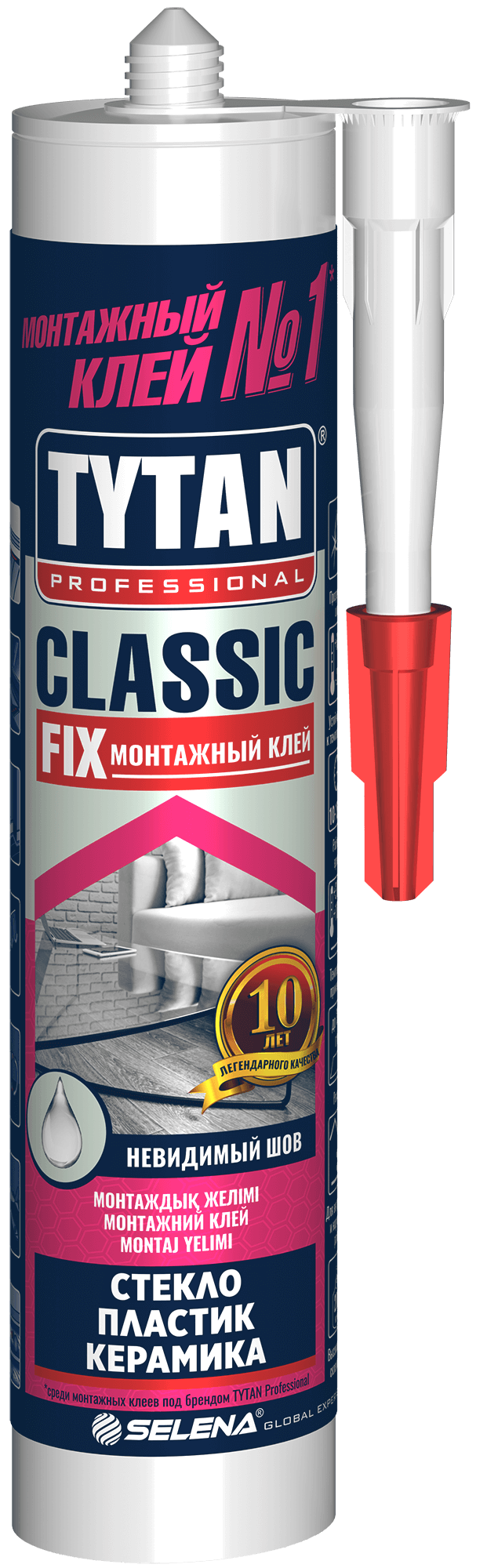 фото Клей tytan professional classic fix каучук 310мл 62949