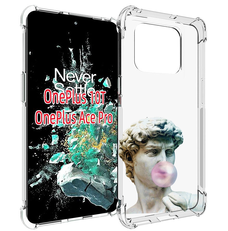 

Чехол MyPads статуя-с-жвачкой для OnePlus 10T, Прозрачный, Tocco