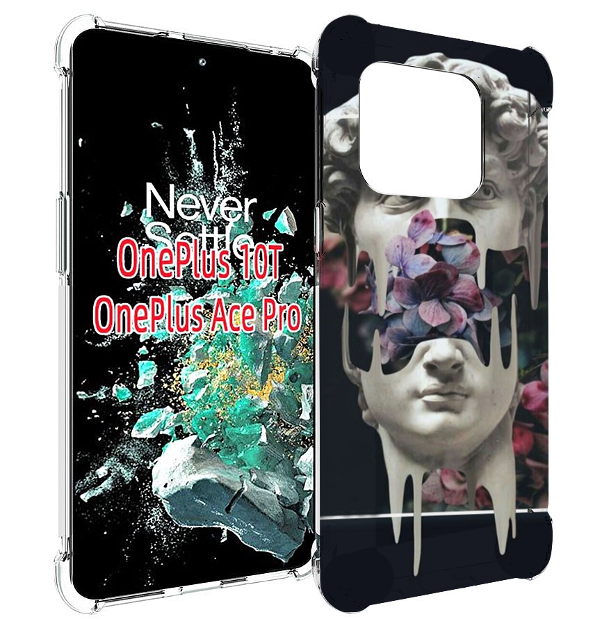 

Чехол MyPads статуя-с-цветами-внутри для OnePlus 10T, Прозрачный, Tocco
