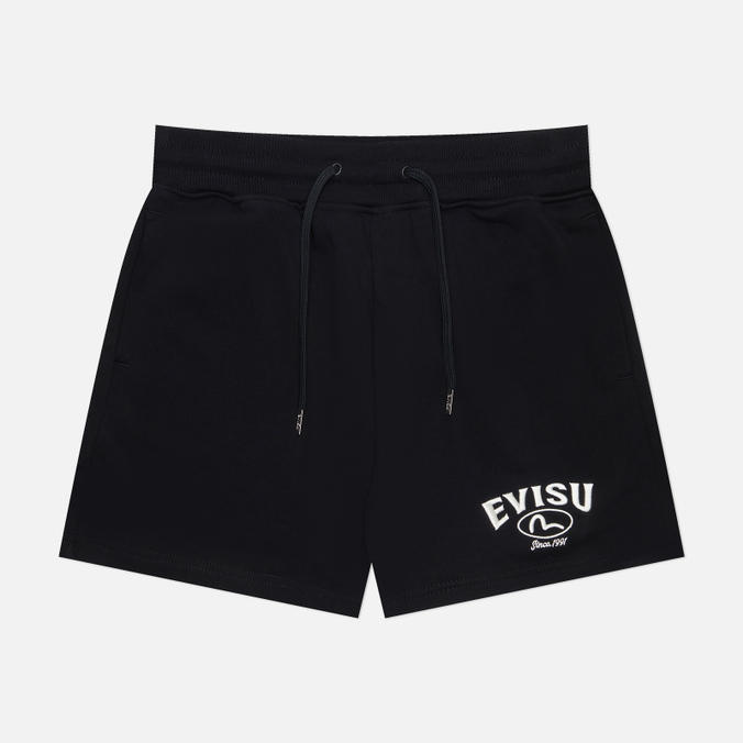 Женские шорты Evisu Embroidered Evisu чёрный, Размер XS