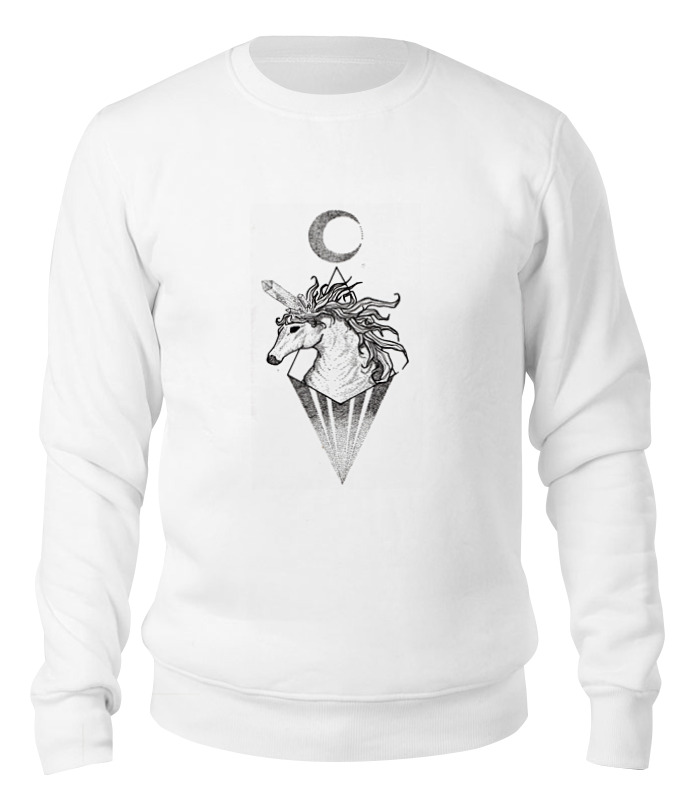 

Свитшот унисекс Printio Единорог (unicorn) белый M, Единорог (unicorn)