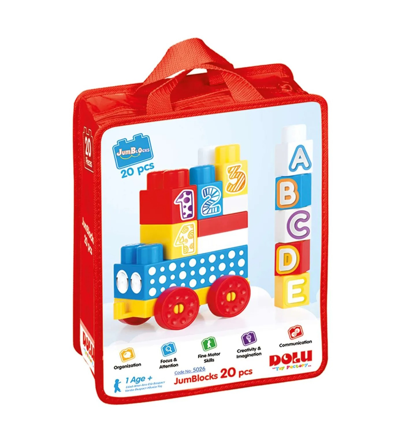 

Конструктор Dolu "Mega Blocks", 20 деталей, в сумке (5026)