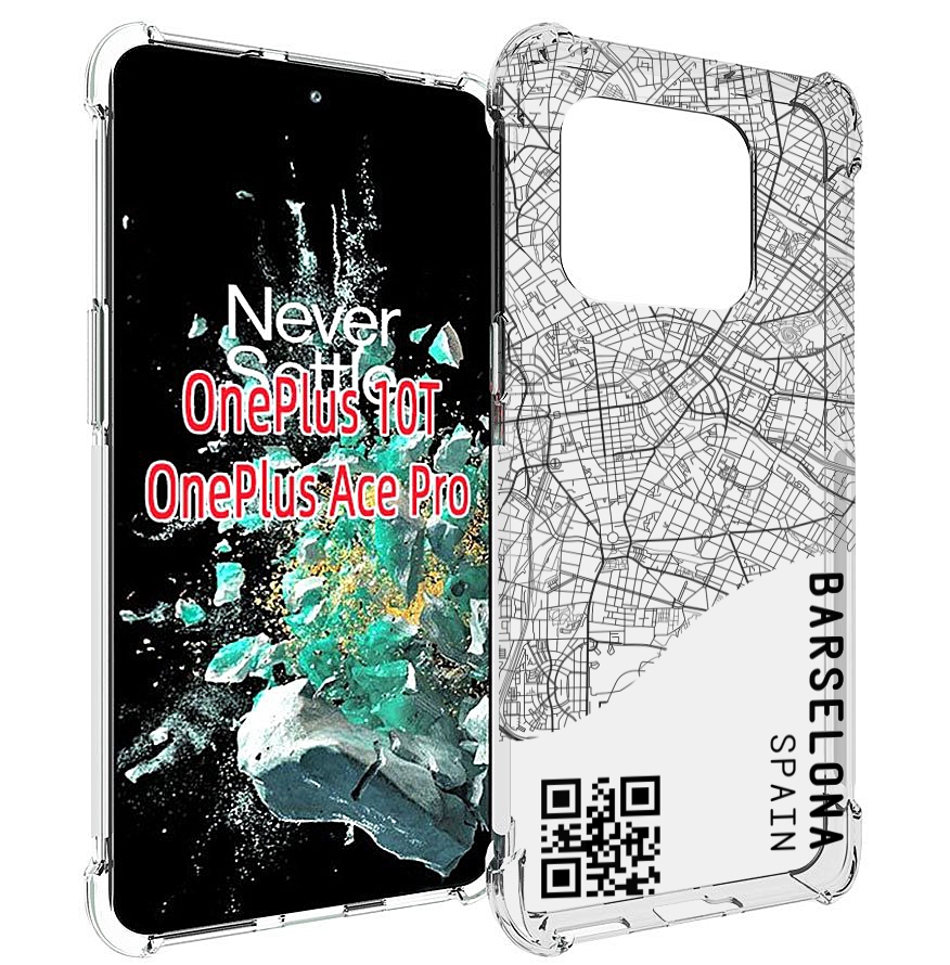 

Чехол MyPads схема-барселона для OnePlus 10T, Прозрачный, Tocco