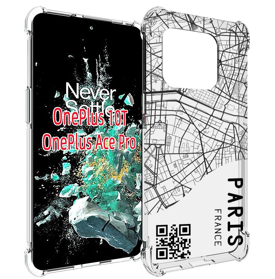 

Чехол MyPads схема-париж для OnePlus 10T, Прозрачный, Tocco