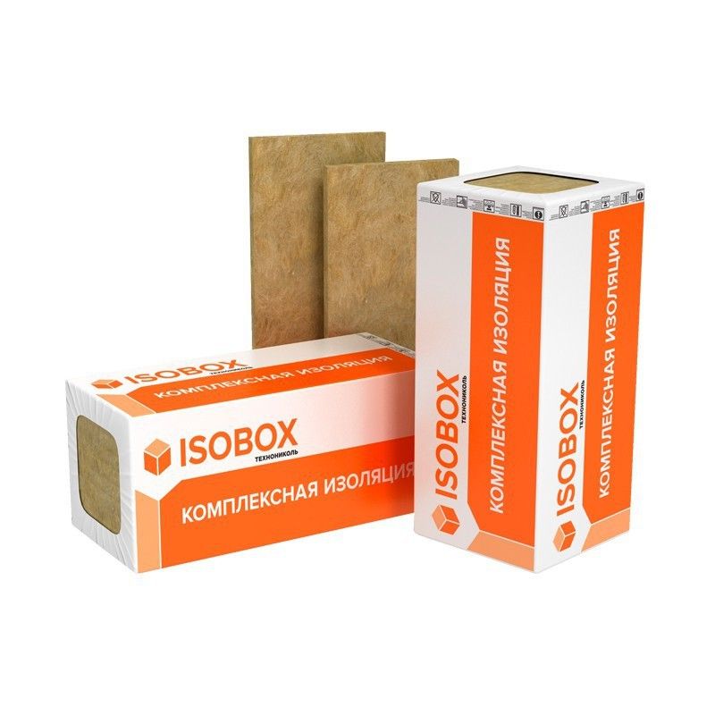 

Базальтовая вата ISOBOX Инсайд, 45кг/м³ 1200x600x50x12, 0,432м³/уп