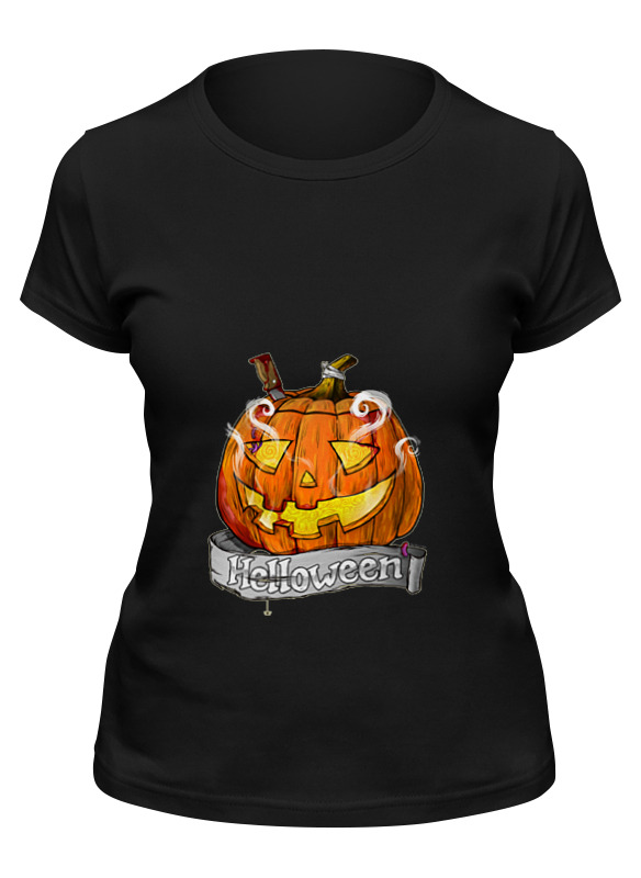 

Футболка женская Printio Helloween черная M, Черный, Helloween