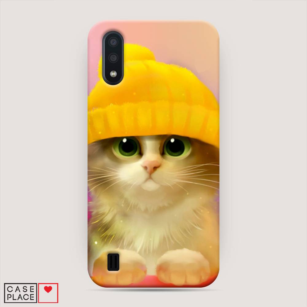 

Пластиковый чехол "Котенок в желтой шапке" на Samsung Galaxy A01