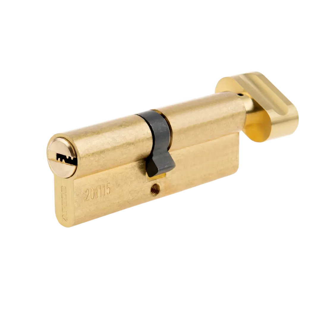 Цилиндровые механизмы Apecs Pro LM-80-C-G 80 мм, ключ/вертушка, цвет золотой механизм для выключателя кнопочного schneider electric merten механизмы mtn3154 0000