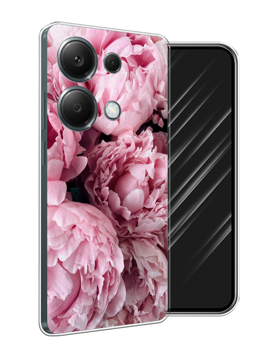 

Чехол Awog на Xiaomi Redmi Note 13 Pro 4G "Нежные пионы", Розовый;черный;белый, 321650-1