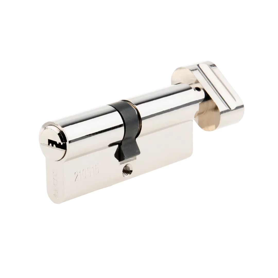 Цилиндровые механизмы Apecs Pro LM-80-C-NI 80 мм, ключ/вертушка, цвет никель механизм для выключателя кнопочного schneider electric merten механизмы mtn3154 0000