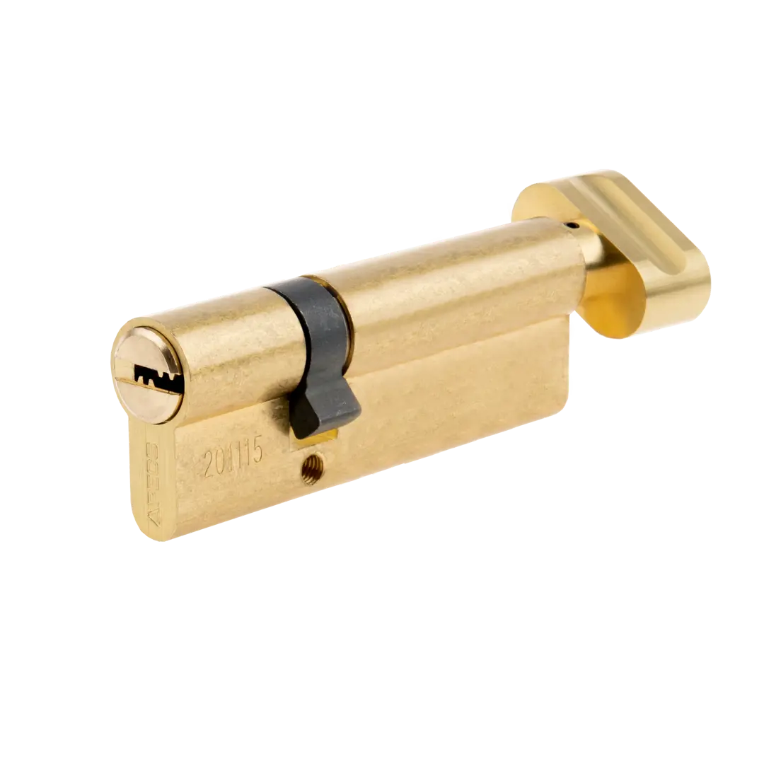 Цилиндровые механизмы Apecs Pro LM-80(30/50C)-C-G 80 мм, ключ/вертушка, цвет золотой механизм для выключателя кнопочного schneider electric merten механизмы mtn3154 0000