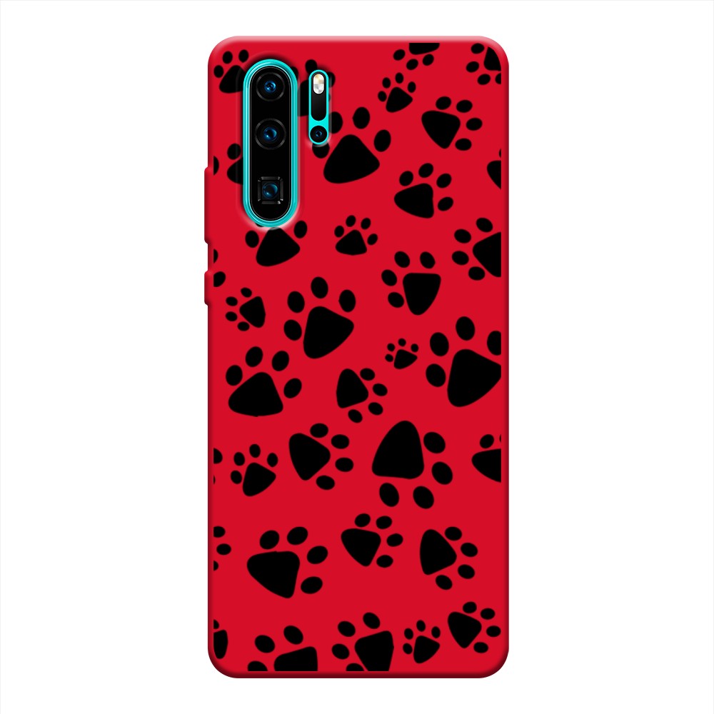 

Чехол Awog на Huawei P30 Pro "Лапки черные", Разноцветный, 67653-1