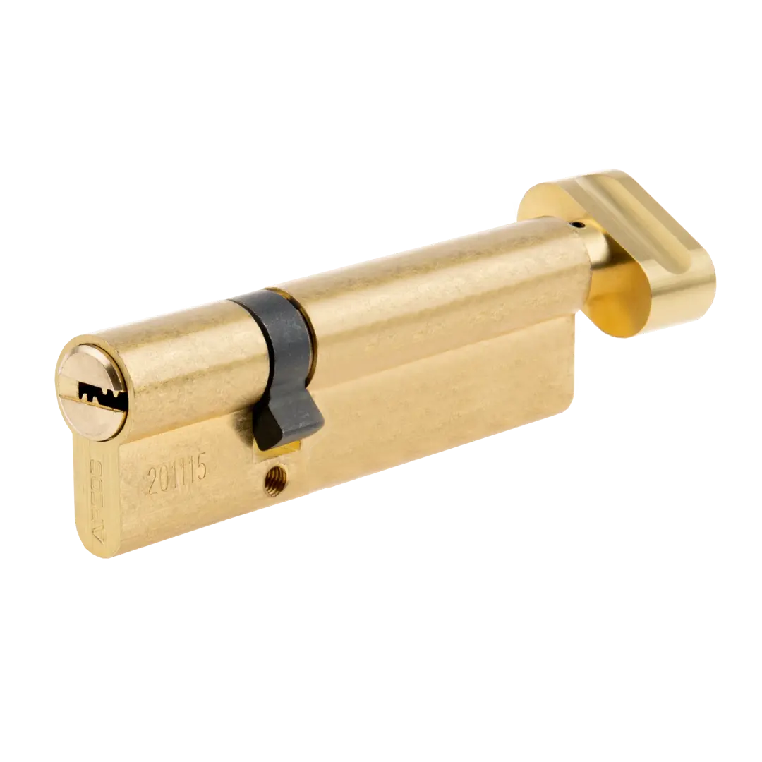 Цилиндровые механизмы Apecs Pro LM-90(35/55C)-C-G 90 мм, ключ/вертушка, цвет золотой