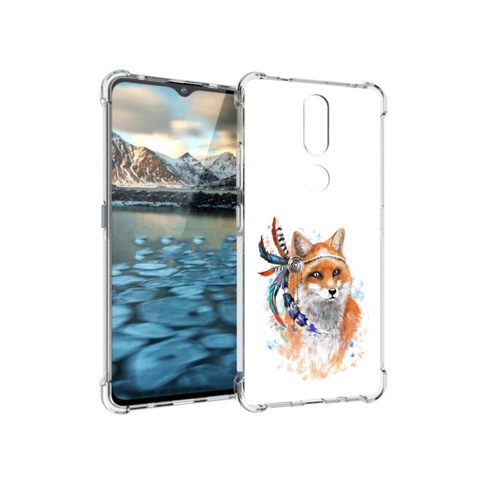 

Чехол MyPads Tocco для Nokia 2.4 инду лиса (PT227049.107.377), Прозрачный, Tocco