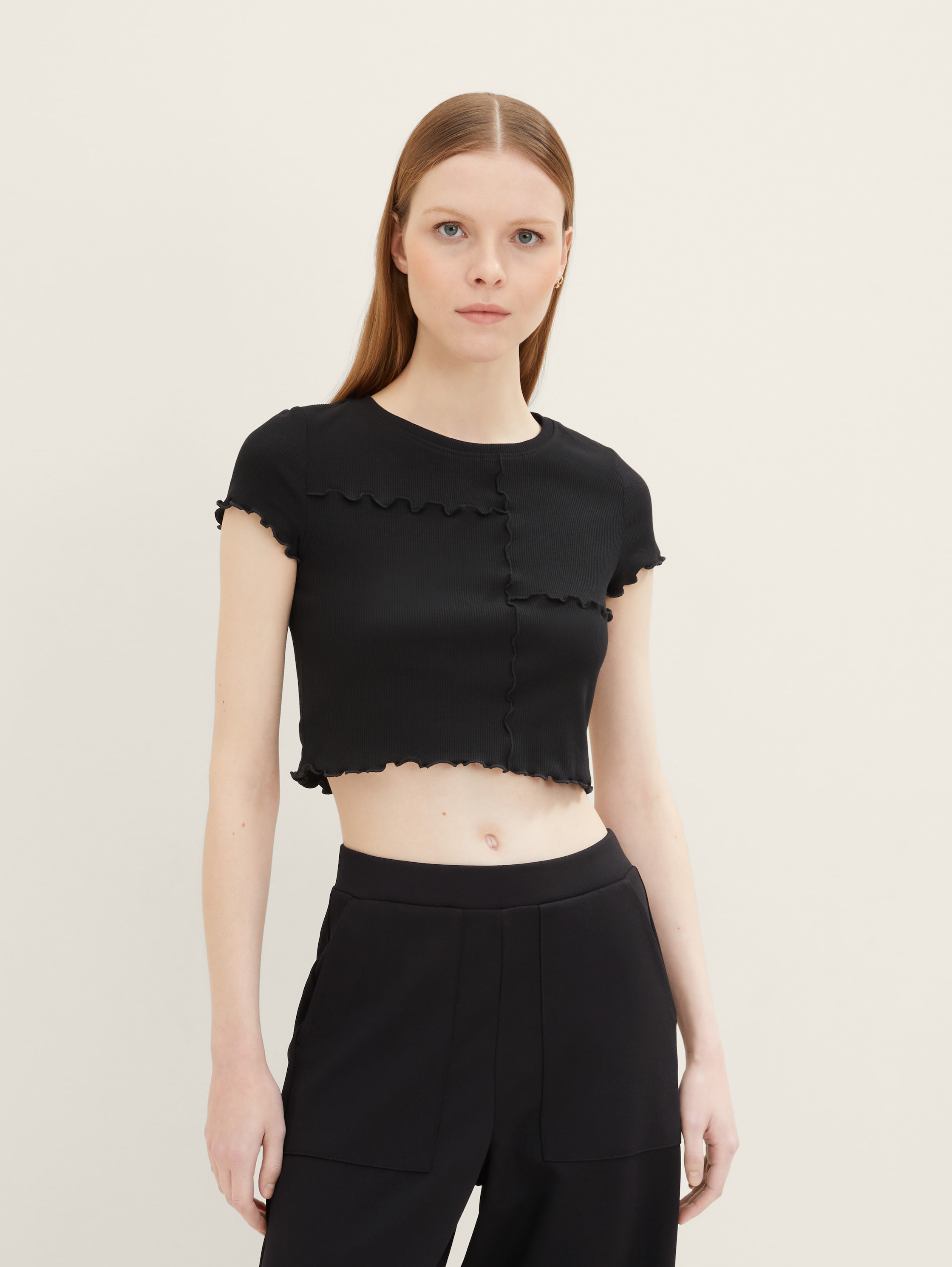 

Футболка женская TOM TAILOR 1035369 черная M, Черный, 1035369