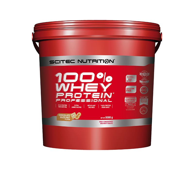 Whey Protein Professional, 5000 г, вкус: шоколад-лесной орех