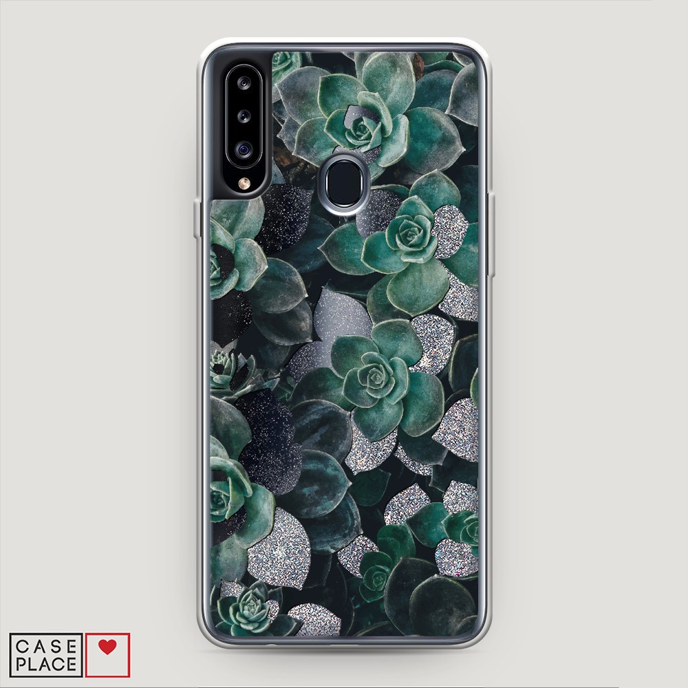 

Чехол Awog на Samsung Galaxy A20s / Самсунг A20s "Сукуленты цветные", 2100891-1