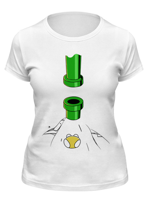 

Футболка женская Printio Flappy bird белая XL, Белый, Flappy bird
