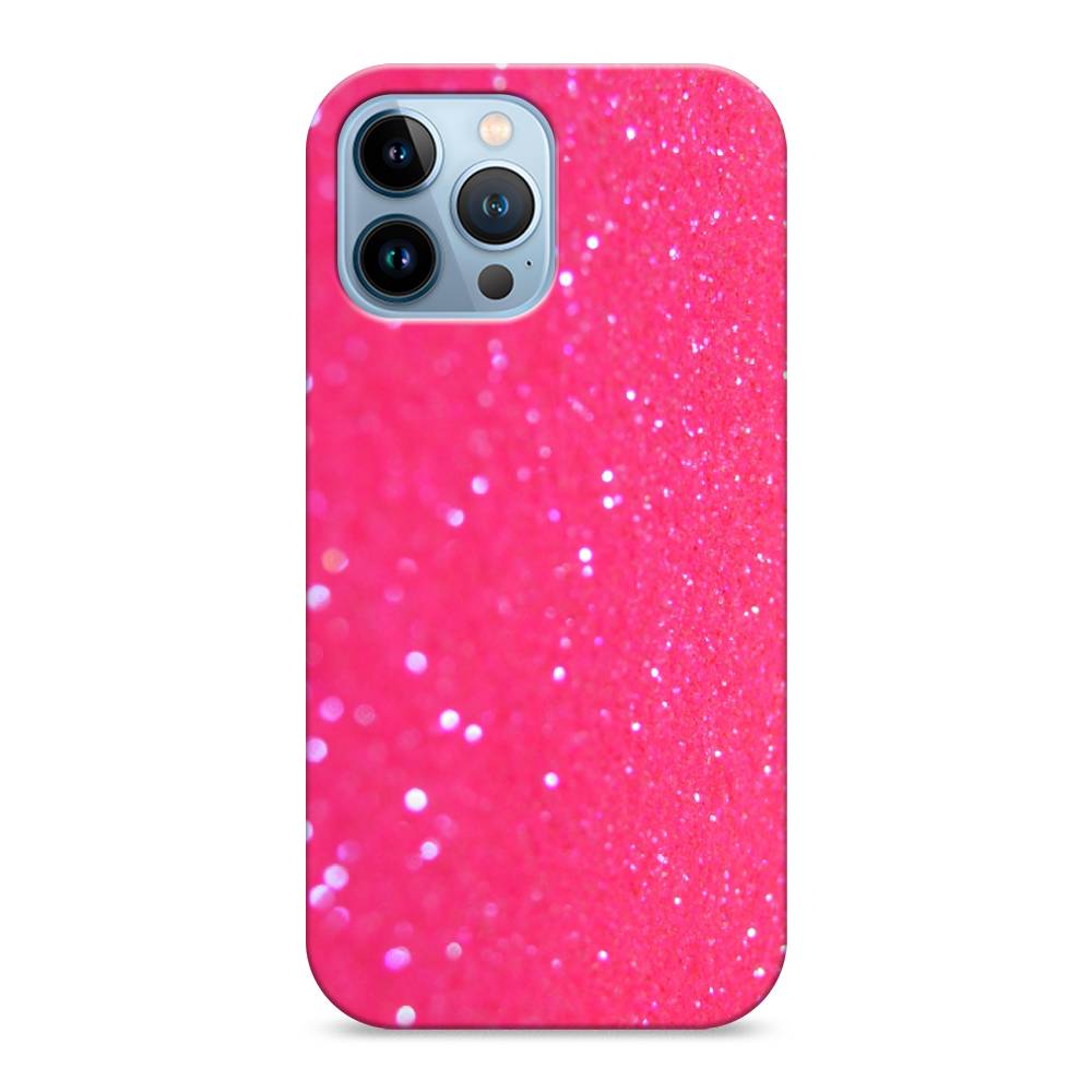 фото Пластиковый чехол "малиновые блестки рисунок" на apple iphone 13 pro max awog