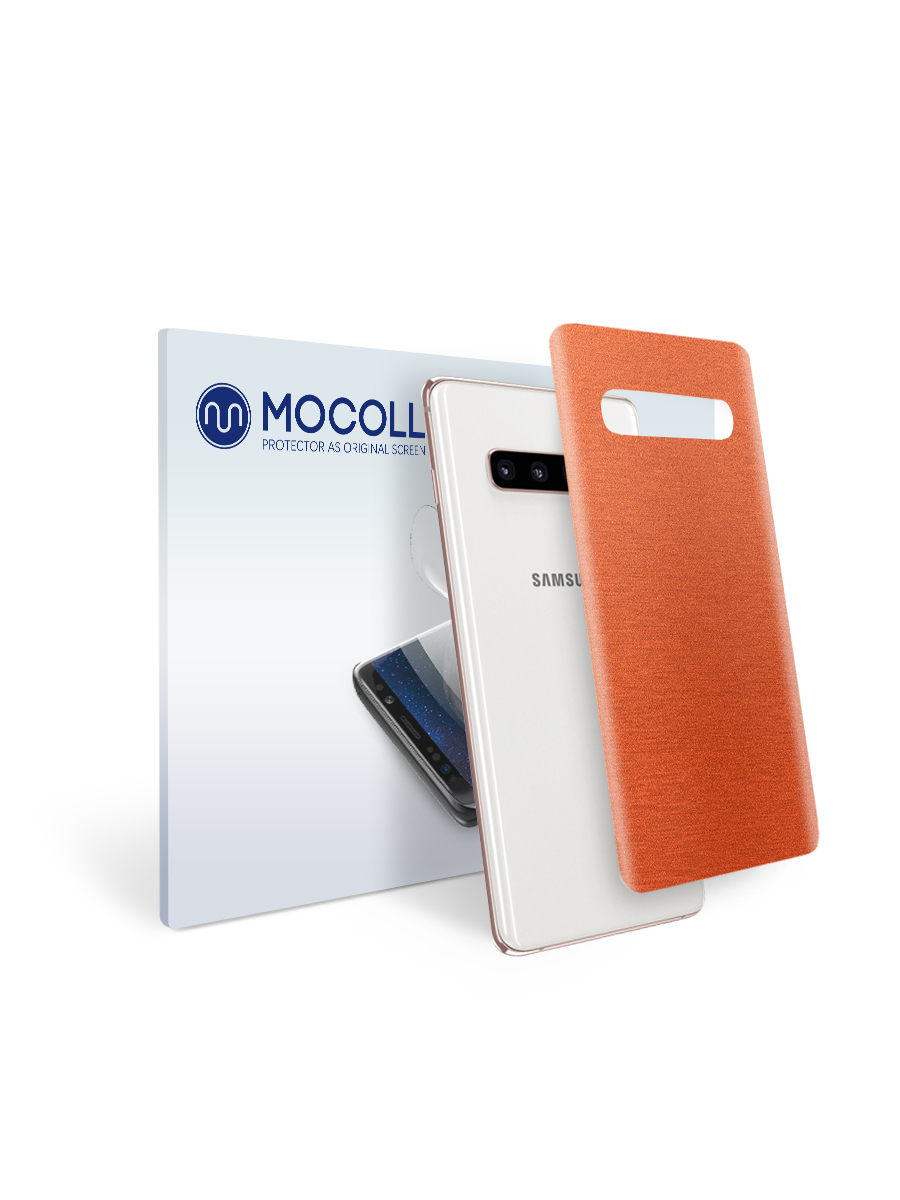 

Пленка защитная MOCOLL для задней панели Samsung GALAXY S10Lite Металлик Оранжевый