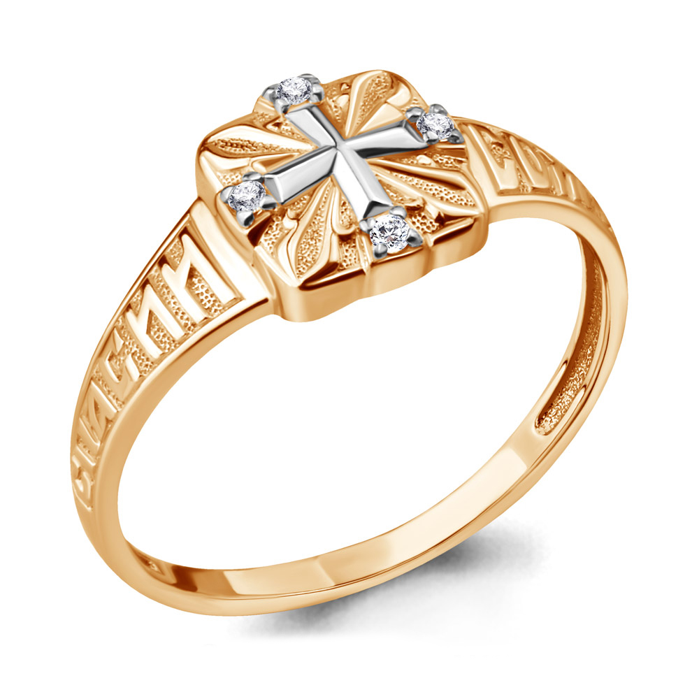 

Кольцо из серебра с фианитом р. 16,5 Aquamarine 64148А_925_з, 64148А_925_з