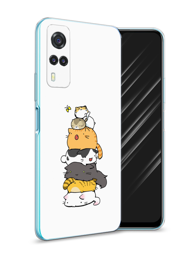 

Чехол Awog на Vivo Y31/Y53s 4G "Бутерброд из котиков", Разноцветный, 263750-10