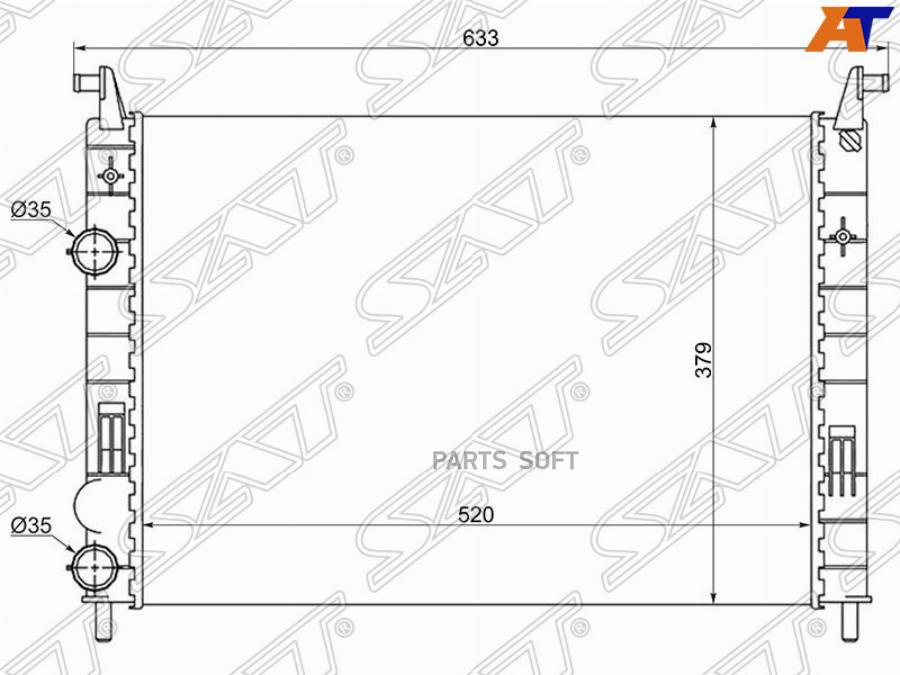 

SAT Радиатор FIAT ALBEA 03-