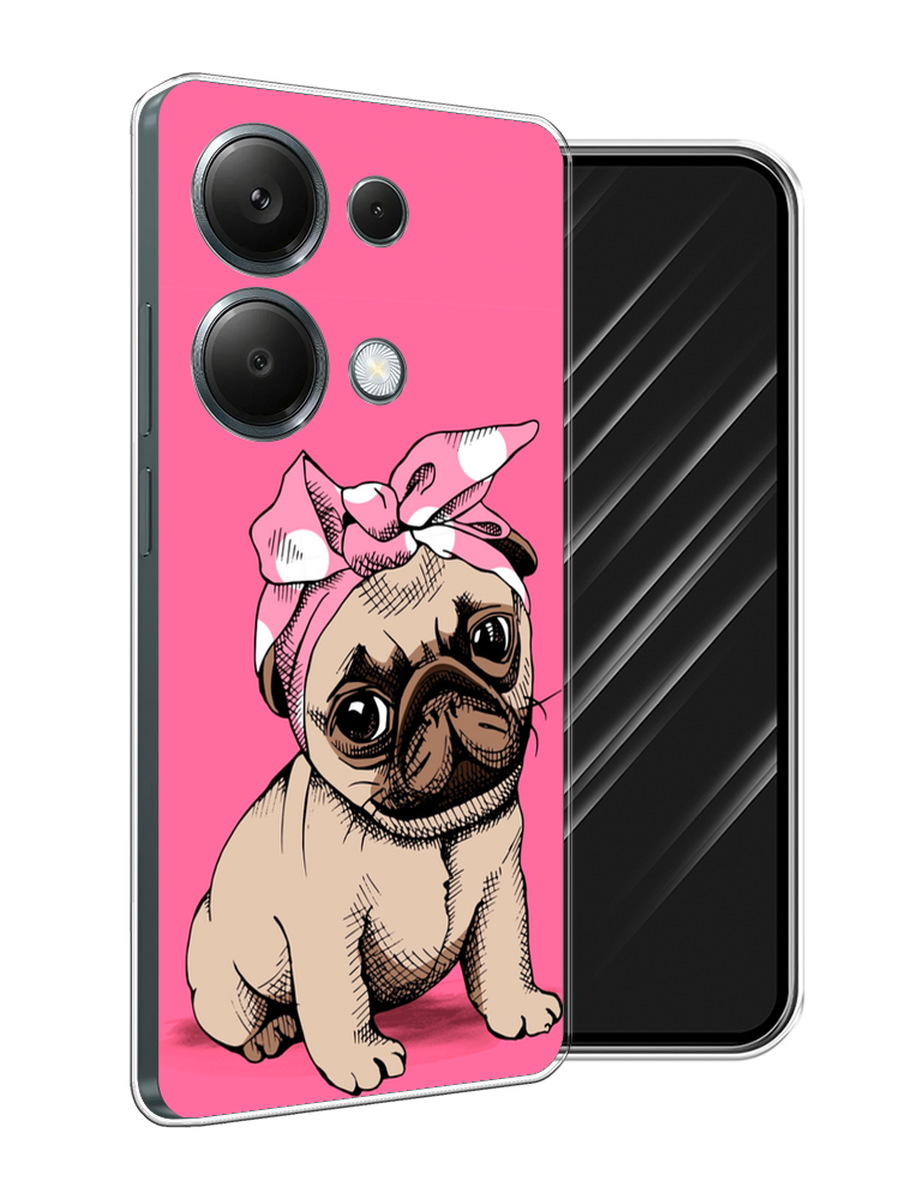 

Чехол Awog на Xiaomi Redmi Note 13 Pro 4G "Dog Pin-Up", Розовый;бежевый, 321650-1