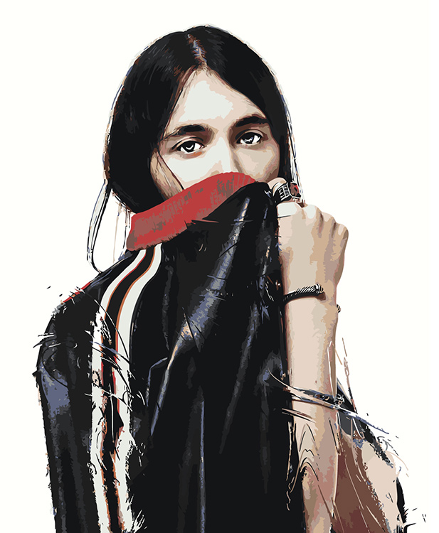 

Картина по номерам Цветное Рэпер Heronwater 6