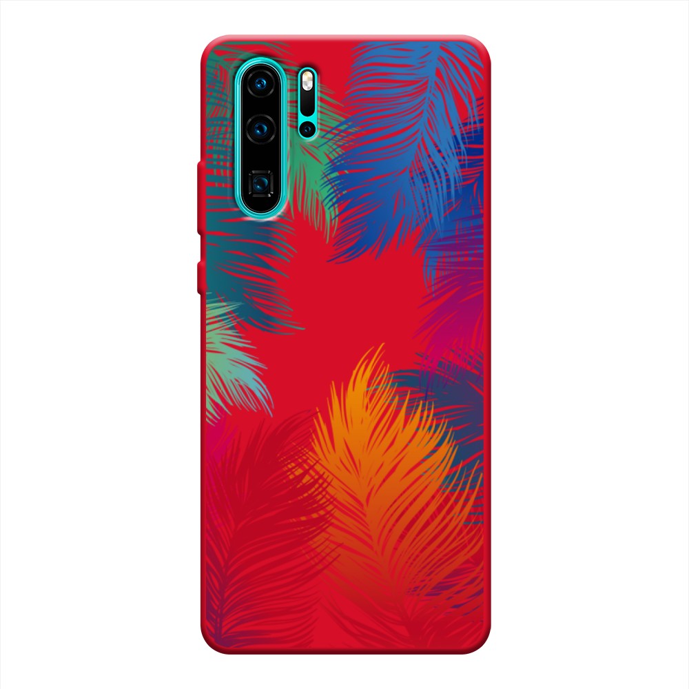 

Чехол Awog на Huawei P30 Pro "Рамка из перьев", Разноцветный, 67653-1