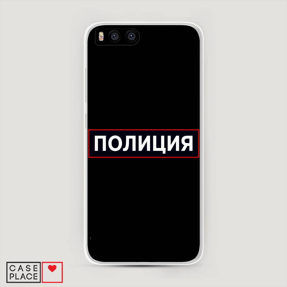 фото Пластиковый чехол "police logo" на xiaomi mi6 awog