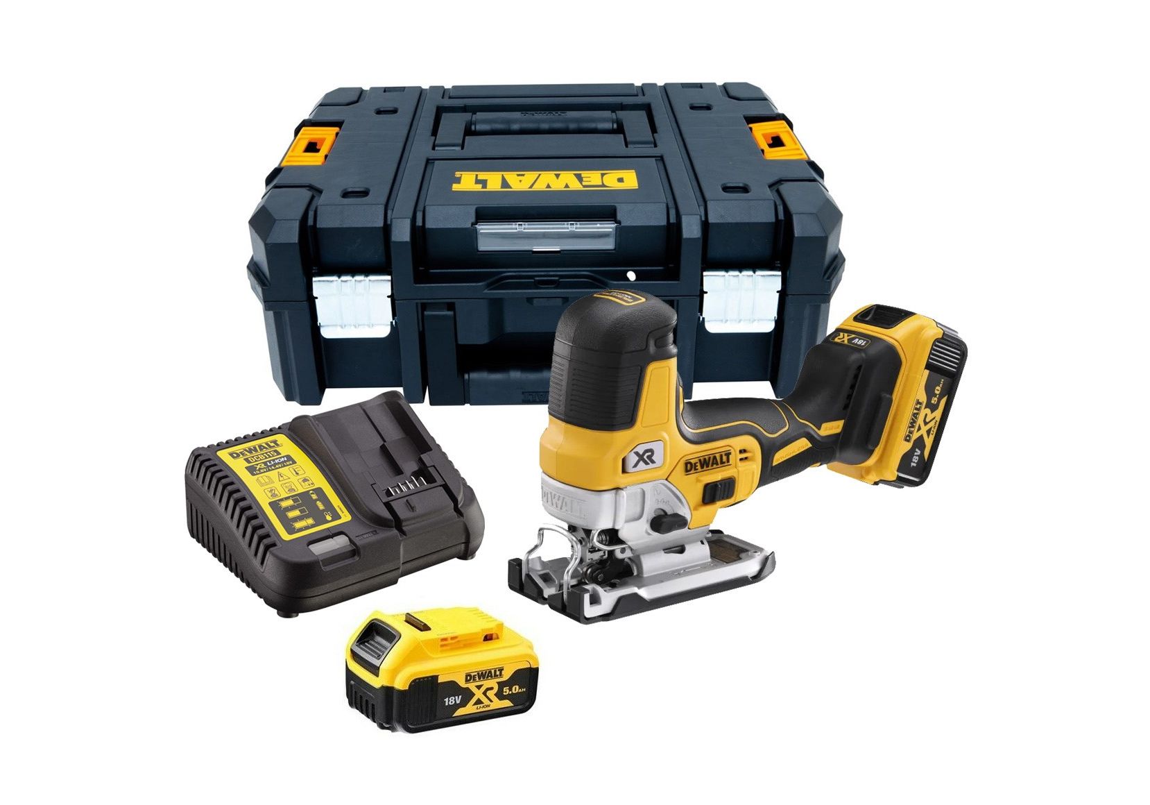 фото Аккумуляторный электролобзик dewalt dcs335p1