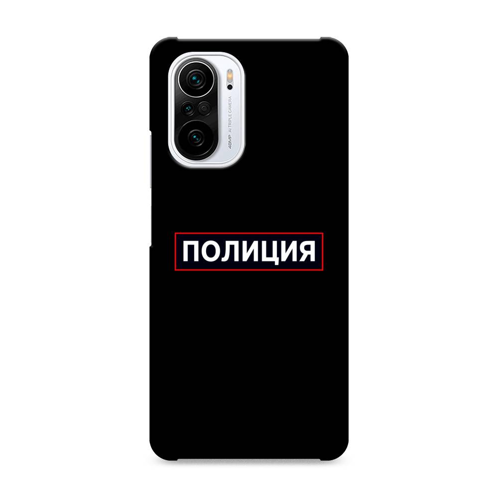 фото Пластиковый чехол "police logo" на xiaomi poco f3 awog