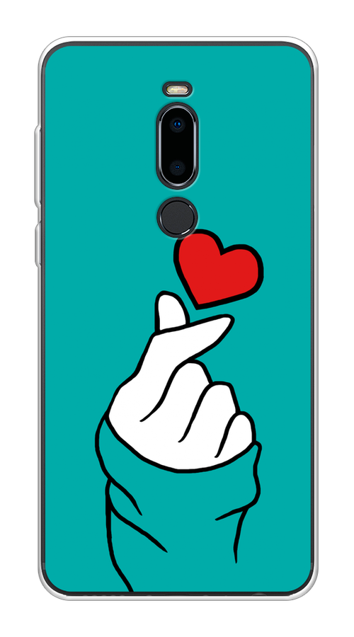 

Чехол Awog на Meizu M8 "Маленькое сердечко", Голубой;белый;красный, 73150-7