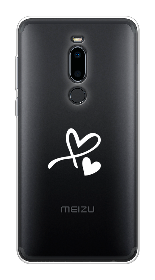 

Чехол Awog на Meizu M8 "Сердечко минимализм", Белый, 73150-6