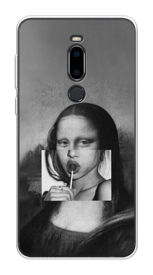 

Чехол Awog на Meizu M8 "Mona Lisa sucking lollipop", Серый, 73150-9