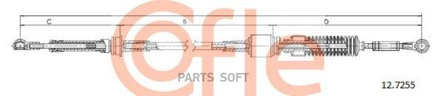 

Трос Сцепления Cofle 92127255