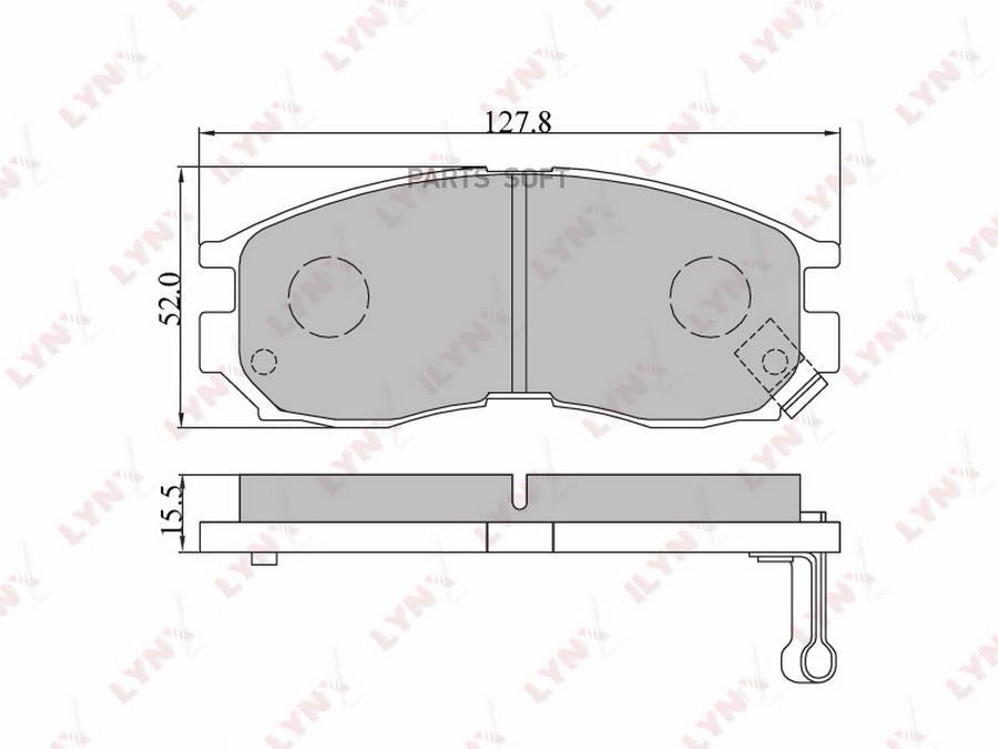 

Тормозные колодки LYNXauto дисковые передние bd5509