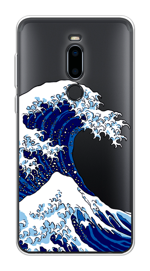 

Чехол Awog на Meizu M8 "Волна в Канагаве", Синий;белый, 73150-4