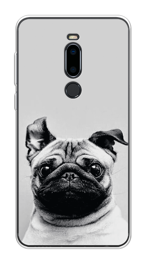 

Чехол Awog на Meizu M8 "Ушастый мопс", Серый, 73150-1