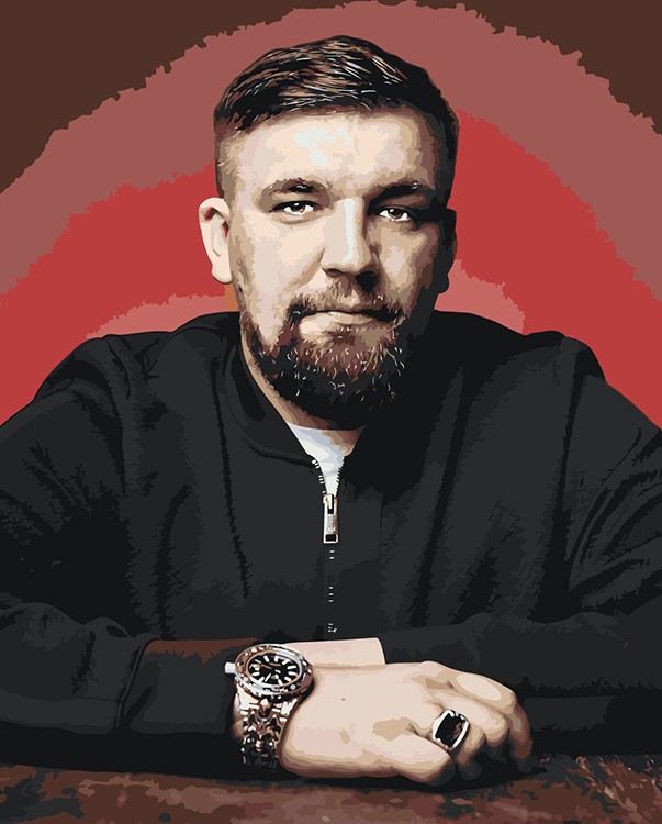 

Картина по номерам Цветное Рэпер Баста Василий Вакуленко 18