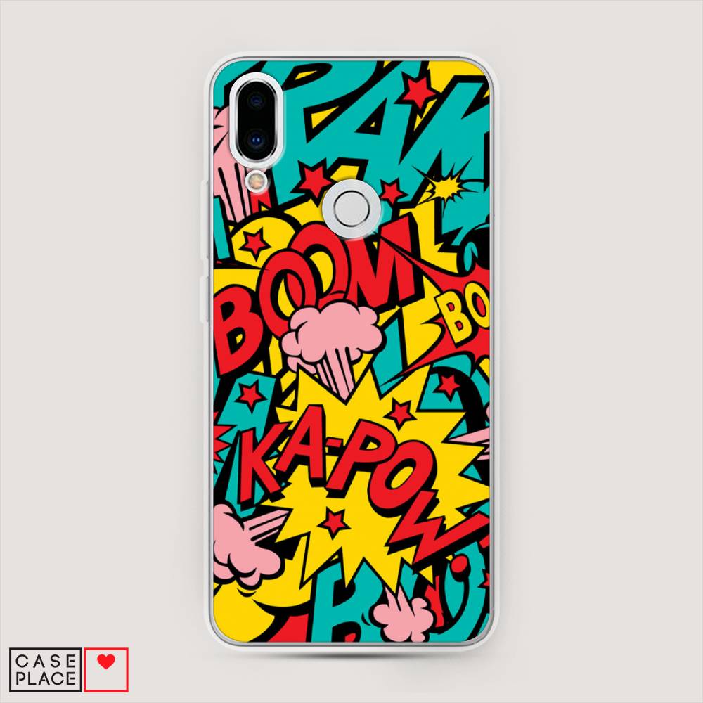 

Чехол Awog на Meizu Note 9 "Постер pop art", Голубой;желтый;красный, 73350-9