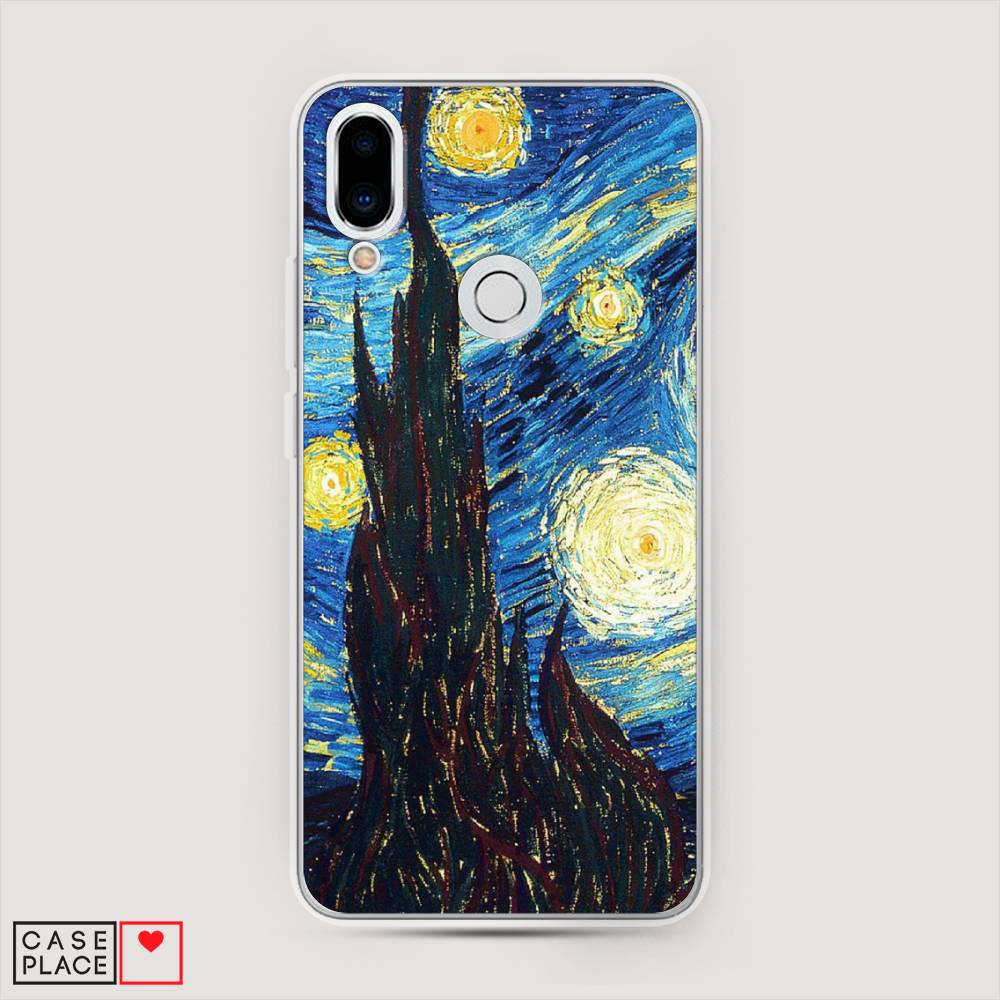 

Чехол Awog на Meizu Note 9 "Ван Гог Звездная ночь", Желтый, 73350-9