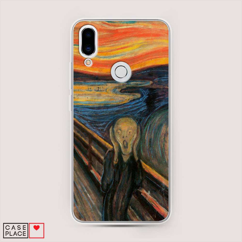 

Чехол Awog на Meizu Note 9 "Крик", Оранжевый;синий;серый, 73350-9