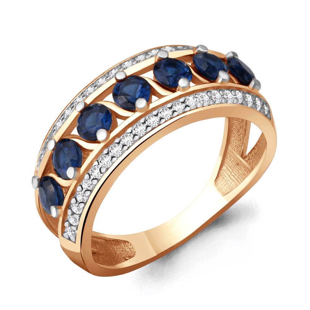 

Кольцо из серебра с сапфиром р. , Aquamarine 64207Б_925_з, 64207Б_925_з