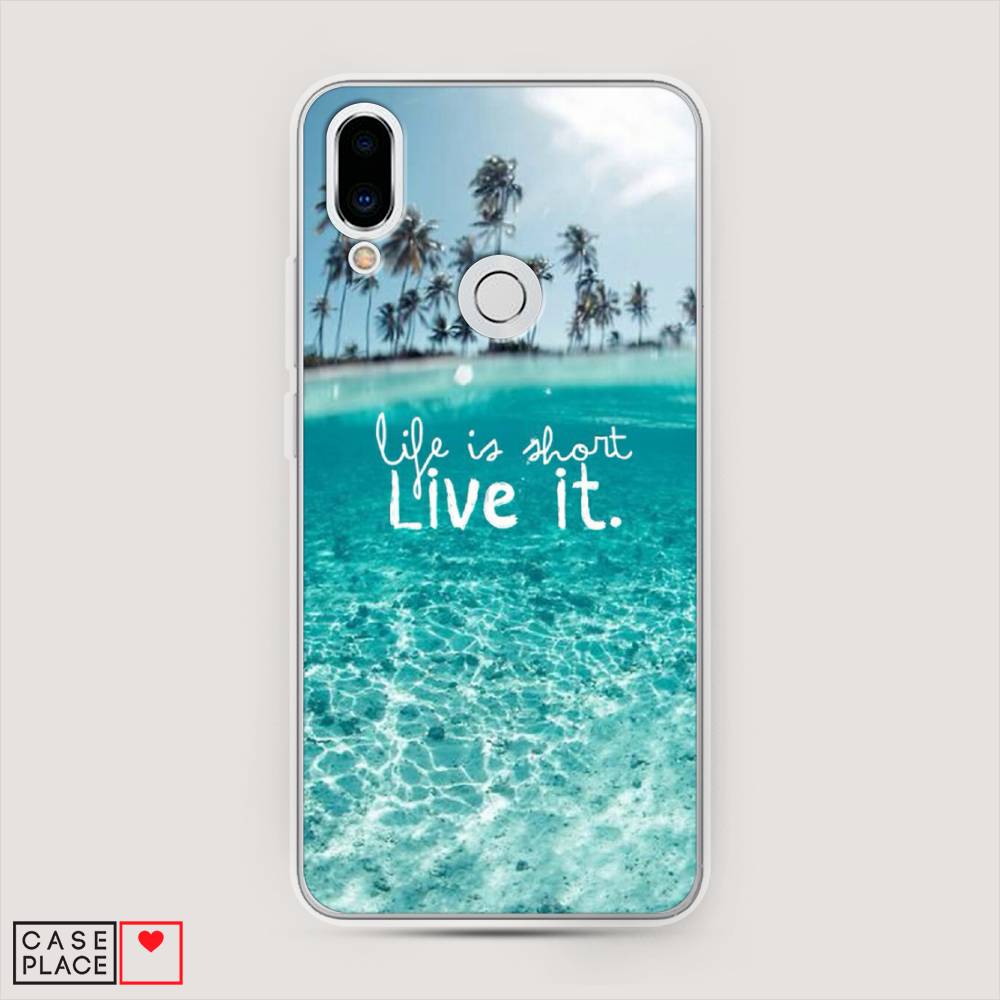 

Чехол Awog на Meizu Note 9 "Live it", Розовый, 73350-7