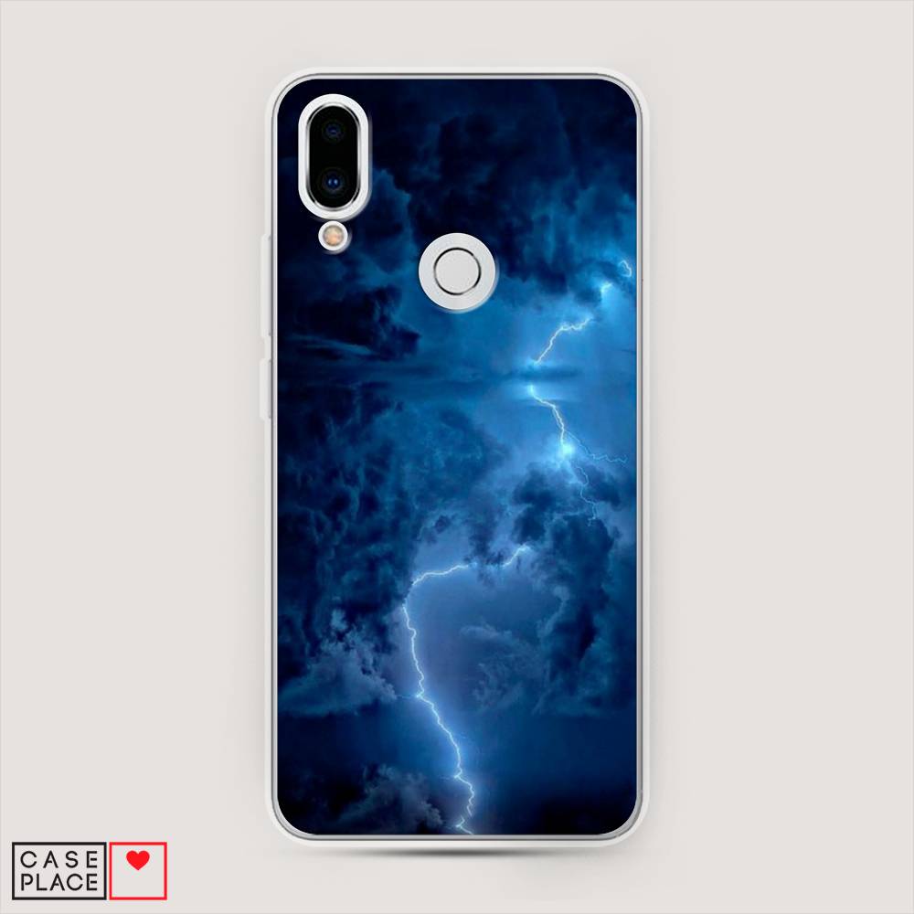 

Чехол Awog на Meizu Note 9 "Молния", Синий, 73350-4