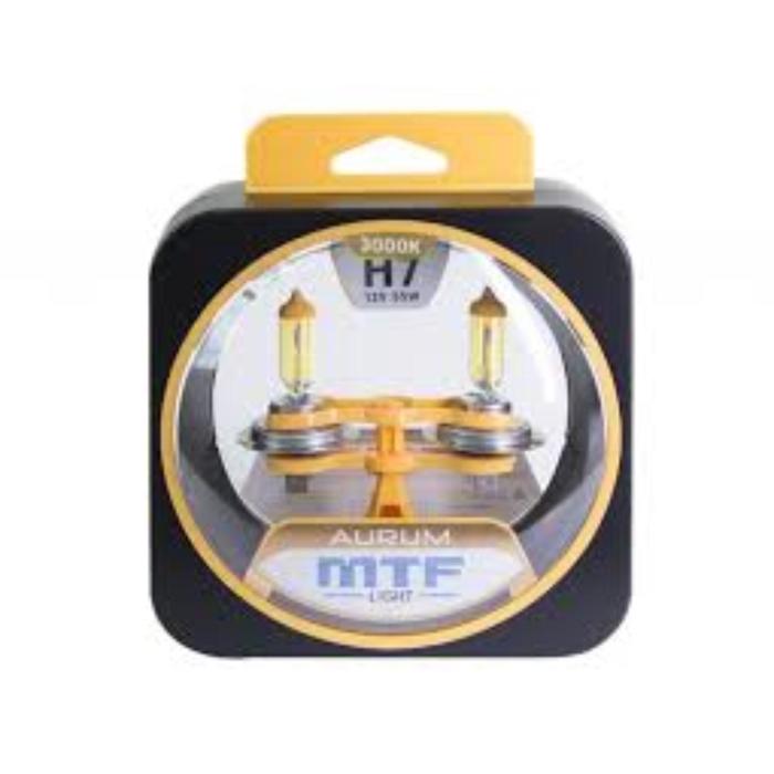 

Лампа автомобильная MTF H7 12 В, 55 Вт, AURUM 3000K, 2 шт