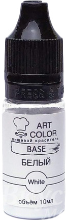 Краска Белая гелевая Art Color Base, 10 мл.