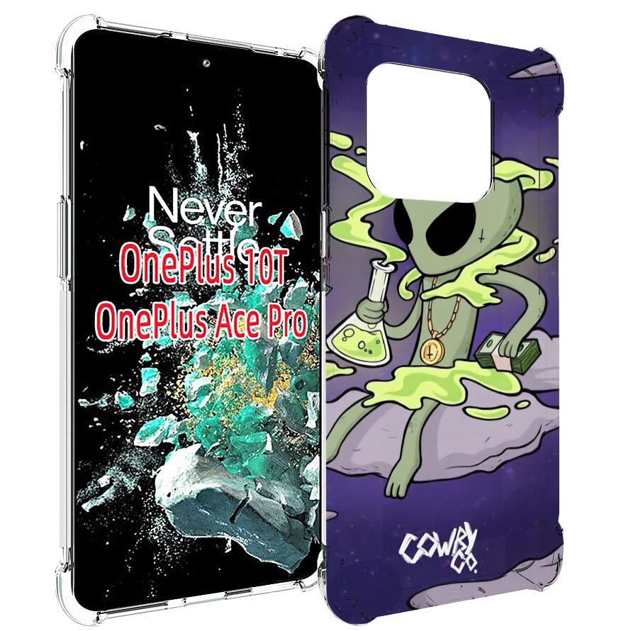 

Чехол MyPads токсичный инопланетянин для OnePlus 10T, Прозрачный, Tocco